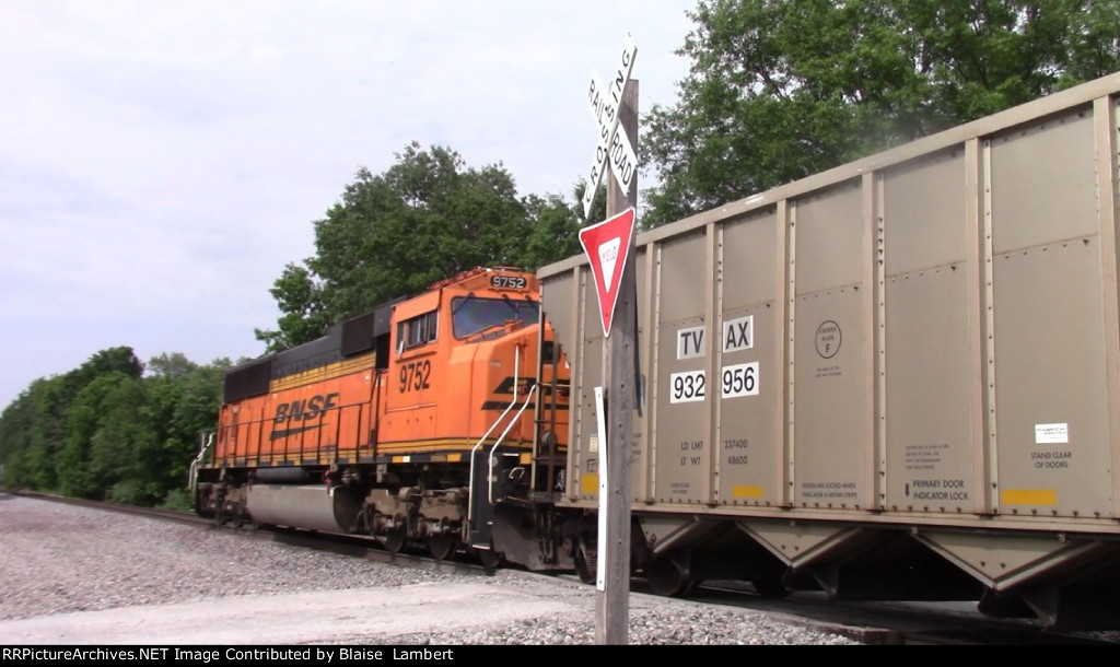 BNSF coal train DPU